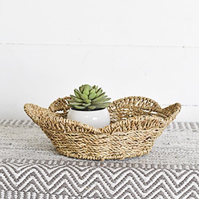 Seagrass Flower Basket