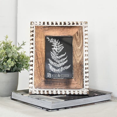 Rustic Dark Wood Picture Frame