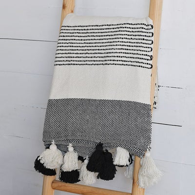 Black and White Pattern Throw