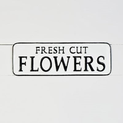 Fresh Cut Flowers Tin Sign