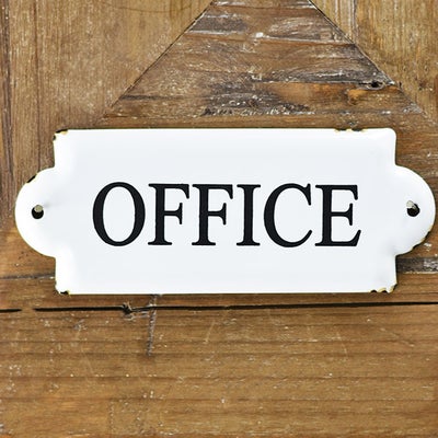 Tin Office Sign
