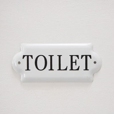 Tin Toilet Sign