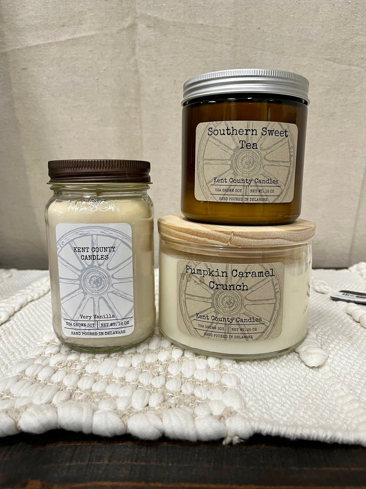 16oz Hand Poured Candle - Kent County Candles {VARIOUS SCENTS}